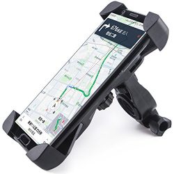 Bike Mount for Bicycle Handlebar Mobile Phone Holder Cradle Clamp with 360 Rotate for 3.5 to 7 i ...