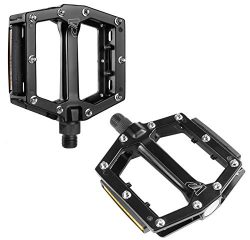 VP Components VP-Vex LB Dual Concave Aluminum Pedal with Replaceable Pins, Black