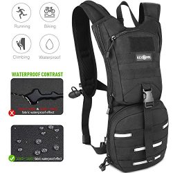 Rexsoul Hydration Backpack Tactical Pack 1000 D with 2.5 L Water Bladder Leak-Proof BPA Free wit ...