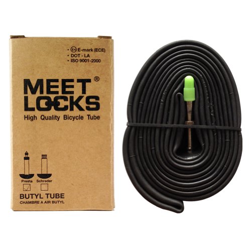 Bike Tube 700×18-23C Recycle Butyl Solid Brass Stem Valve Presta, 1 Pc Pack, 2 Pcs Pack, 4 ...