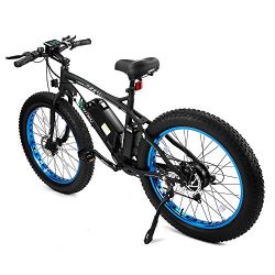 26 Fat Tire Electric Bike 2018 Update Beach Snow Bicycle 4.0 inch ebike 500W Electric Mountain B ...