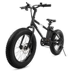 Swagtron EB-6 Youth Fat E-Bike 350W Motor, Power Assist, 4″ Tires, 20″ Wheels, Remov ...