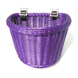 Colorbasket 02195 Junior Front Handlebar Bike Basket, Purple