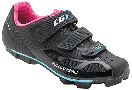 Louis Garneau Women’s Multi Air Flex Bike Shoes, Black/Pink, 41