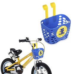 Mini-Factory Kid’s Bike Basket, Cute Dinosaur Pattern Bicycle Handlebar Basket for Boy  ...