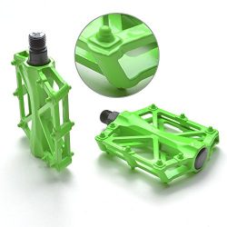 Agptek Mountain Bike Pedals 9/16″ MTB BMX Bearing Alloy Bicycle Pedals for Mountain Cyclin ...