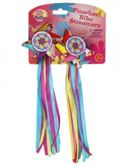 Bike Handlebar Streamers – Kid’s Bicycle Pinwheel Streamers – Easy Attachment  ...