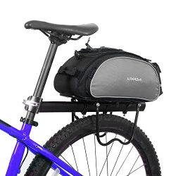 Lixada Bicycle Rack Bag 13L Waterproof Cycling Bike Rear Seat Cargo Bag MTB Road Bike Rack Carri ...