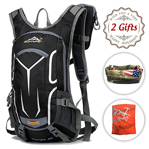 Cycling Running Backpack – 18L Hydration Camel Pack Waterproof Bike Bag, Small Daypack for ...