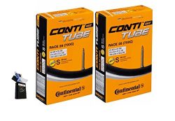 Continental 42MM OR 60MM Presta Valve Bicycle Tube Pack of 2 (2 Pack 42MM, 29 x 1.75-2.5cc)