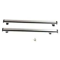 Lovinland 48″ Universal Cargo Roof Rack 2 Pairs 130 Lbs Aluminum Roof Rack Cross Bar with  ...