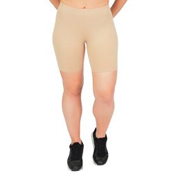 Stretch is Comfort Women’s Cotton Bike Shorts Beige 3X