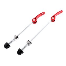 MagiDeal Bicycle Quick Release Skewers Road Bike Wheel Hub Skewers Accessories Black/Silver/Red/ ...