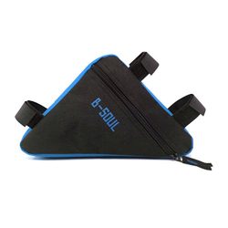 KingWo B-Soul Bicycle Front Frame Triangle Bag Cycling Bike Tube Pouch Holder Saddle Panniers (Blue)