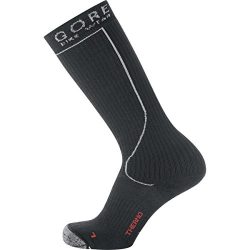 GORE BIKE WEAR Adult MTB Thermo Long Socks, Black, Size 8-9.5