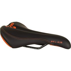 SDG Components Bel-Air Steel Saddle Black/Orange, 140mm