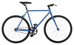 Vilano Fixed Gear Bike Fixie Single Speed Road Bike, Blue/Black, 58cm/Large
