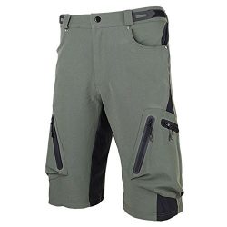 Cycorld Mens Mountain Bike Biking Shorts, Water Repellent MTB Shorts, Loose Fit Cycling Baggy Pa ...