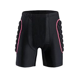 Ohmotor 3D Padded Protective Shorts Hip Butt EVA Pad Short Pants Heavy Duty Protective Gear Guar ...