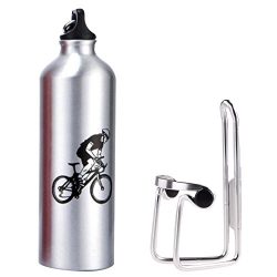 Baiyu Bicycle Water Bottle Cage Holder and Bike Water Bottle 750ml Aluminum Alloy Rack Bracket U ...