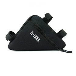 KingWo B-Soul Bicycle Front Frame Triangle Bag Cycling Bike Tube Pouch Holder Saddle Panniers (B ...