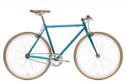 State Bicycle Beorn Blue Fixie Single Speed/Fixed Gear Bike, Matte Teal, 58cm/Large