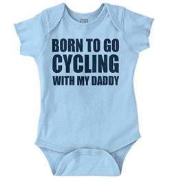 Born to Go Cycling Funny Shirt | Cute Baby Biking Gift Idea Romper Bodysuit