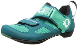 Pearl iZUMi Women’s W Tri Fly V Dl/g Tri Cycling Shoe, Deep Lake/Gumdrop, 40 EU/8.4 B US