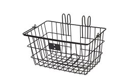 Retrospec Detachable Steel Apollo-Lite Lift-Off Front Bike Basket with Handles, Black