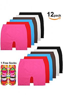 Basico Girls Dance, Bike Shorts 6, 12 Value Packs – for sports, play or under skirts (Litt ...