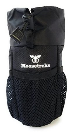 Moosetreks Bike Handlebar Stem Bag | Food Snack Storage, Water Bottle Holder | Bikepacking, Bicy ...