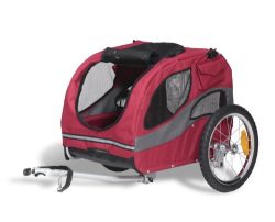 Solvit HoundAbout Pet Bicycle Trailer, Medium, Steel Frame