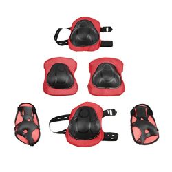 Kids Professional Sport Protective Gear Set Knee Elbow Wrist Pads Roller Bicycle BMX Bike Safety ...