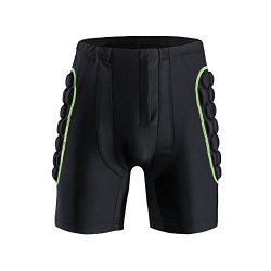 Ohmotor 3D Padded Protective Shorts Hip Butt EVA Pad Short Pants Heavy Duty Protective Gear Guar ...