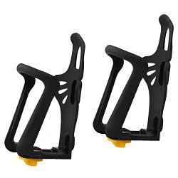 EEEKit 2 Pack Water Bottle Beverage Holder Adjustable Plastic Durable Mountain Bike Cycling Road ...