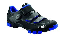 Fizik M6 UOMO BOA Mountain Cycling Shoes, Black/Blue, Size 48 Black/Blue