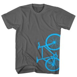 I Heart Analogue Fixie Bike T-Shirt Fixed Gear Bicycle. Printed in USA. Charcoal. Medium.