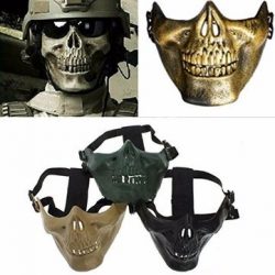 Motorcycle Face Mask – Half Protective Skeleton Gear Motorcycle Mask – Front Coverin ...