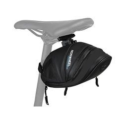 Roswheel Rainproof Bicycle Saddle Bag, Waxed Under Seat Bike Wedge Pack Water Resistant Mudproof ...