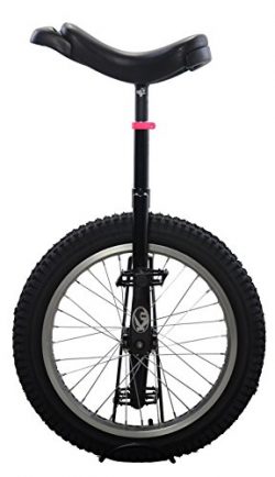 Koxx Fluo 20 Trials Unicycle, Black with Silver Rims