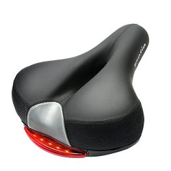 Inofia Bike Seat Comfort Bicycle Saddle, GEL Memory Foam, Dual Shock Absorbing Ball, Waterproof  ...