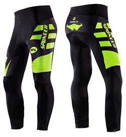 sponeed Cycling Pants Men Padded Gel Spring Bicycle Tights Cushioned Shorts Cycle Leggings Bikin ...