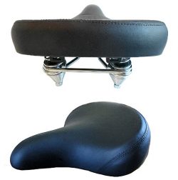 Bicycle seat , black Spring, saddle , hybrid , comfortable , cushion, cruiser