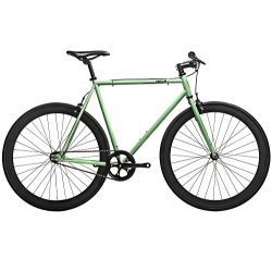 Populo Bikes Uptown Fixed Gear Single Speed Urban Fixie Road Bike, Mint Green/Black, 55cm/Large