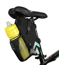 Adaone Bicycle Bike Cycling Mountain Road MTB Rear Seat Tail Bag, Bike Saddle Bag with Pocket fo ...
