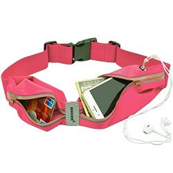 AIKELIDA Running Belt, Outdoor Sports Workout Fanny Pack, Reflective Waterproof Waist Pack for M ...