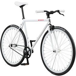 Pure Fix Original Fixed Gear Single Speed Bicycle, Romeo White, 58cm/Large