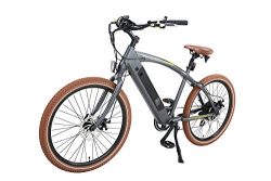 ONWAY 26″ 7 Speed Powers Assist Electric Bicycle Lithium Battery Motorized Ebike, 500w Pow ...