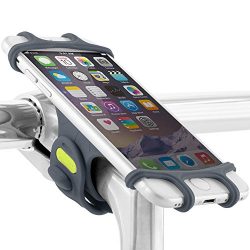 Universal Bike Stem Phone Mount, Bicycle Handlebar Cell Phone Holder for iPhone 8 Plus 7 6S, Sam ...