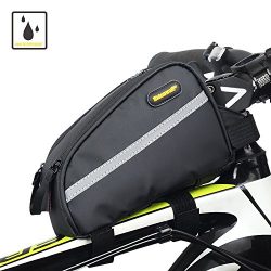 Sodee Bike Bag Top Tube Bag Front Tube Frame Bag Double Zipper Design Water Resistance Bicycle B ...